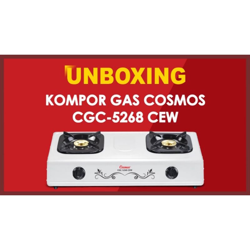 Cosmos Kompor Gas 2 Tungku kuningan CGC - 5268 CEB