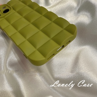 Jual Soft Case Pelindung Bentuk Kotak Warna Hijau Untuk IPhone 14 13 12