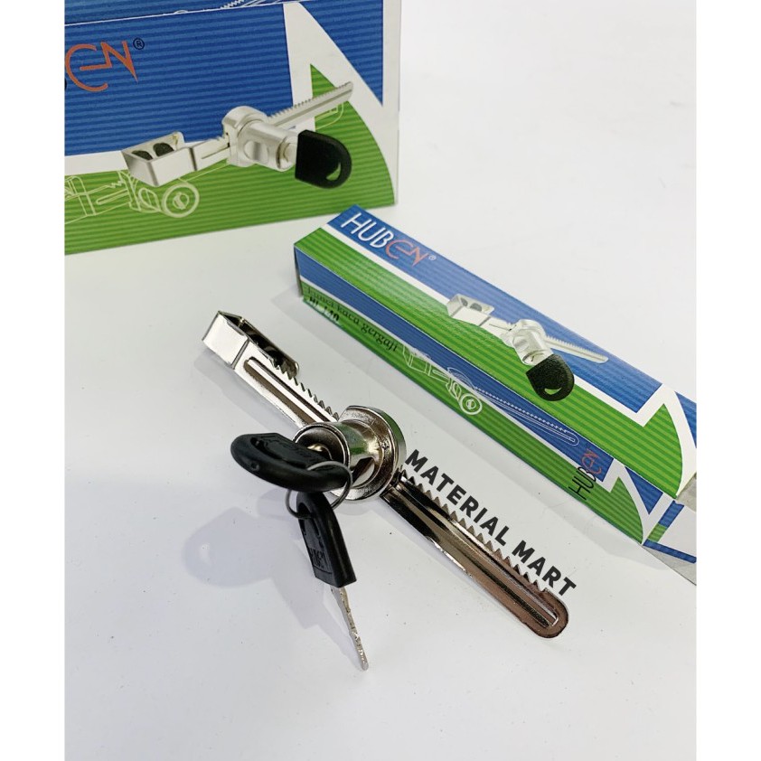 Kunci Kaca Geser Huben HL 140 | Kunci Laci Gerigi Sliding Etalase ORI | Material Mart