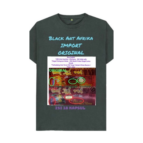 coas Black Semut Ant Hitam Import ORIGINAL