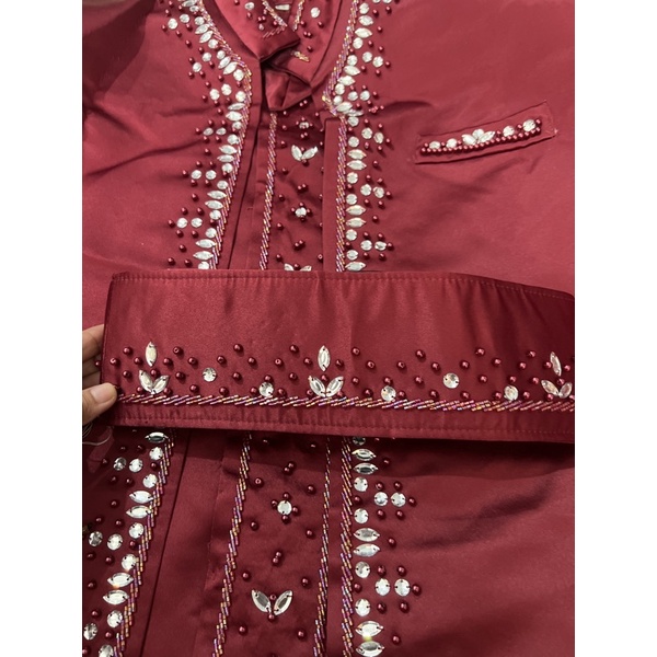 Basofi pengantin marun jumbo