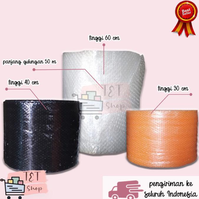 

BISA COD Bubble Buble Wrap Roll 30 cm x 50 m - Bening, 3KG ASLI