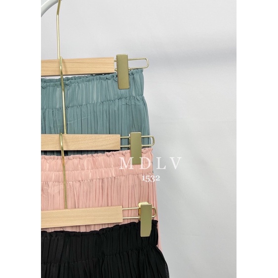 MDLV ~ 1532 LUZZEL WIDE LEG PLEATED PANTS CELANA KULOT CHIFFON CELANA KOREA CELANA PREMIUM IMPORT