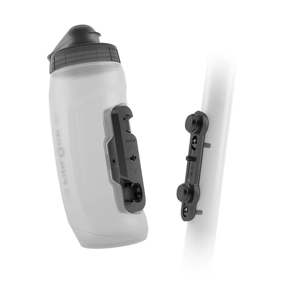FIDLOCK TWIST BOTTLE 590 + BIKE BASE - TRANSPARENT CLEAR - BOTOL SEPEDA