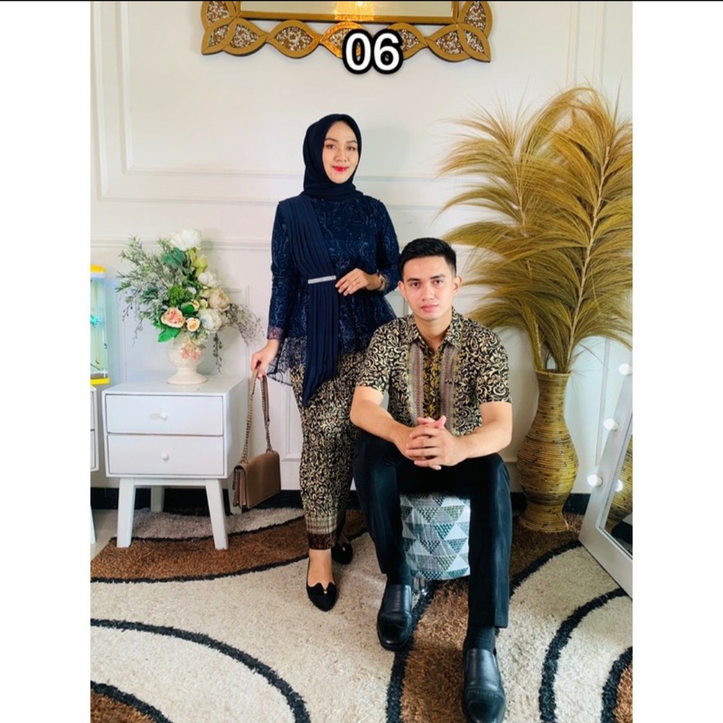 Couple kebaya aurora selendang terbaru - kebaya selendang tulle terlaris -couple kebaya pesta viral