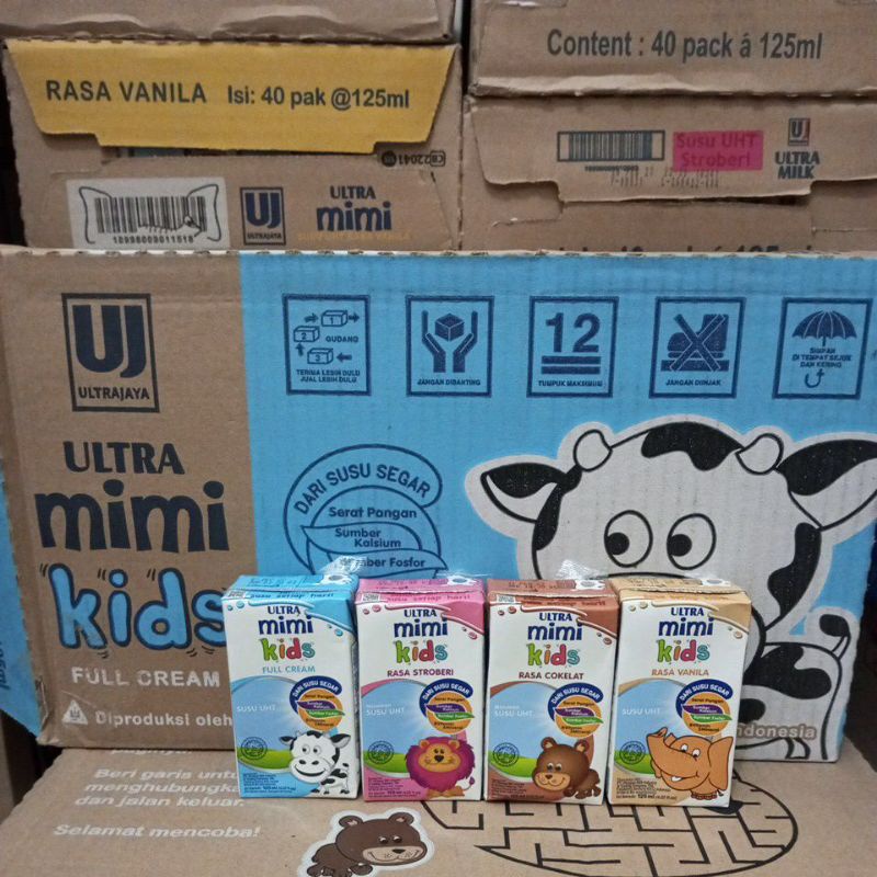 

Susu UHT Ultra Mimi Kids 125 ml x 40 pc / 1 karton isi 40