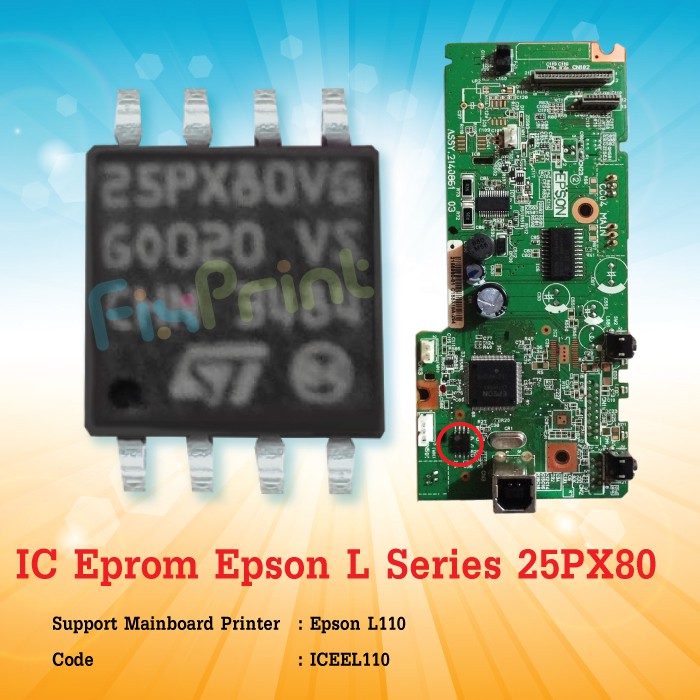 IC Eeprom Resetter Epson L110 L120 L210 L220 L300 L310 L350 L360 Eprom 25PX80 Reset Counter Printer