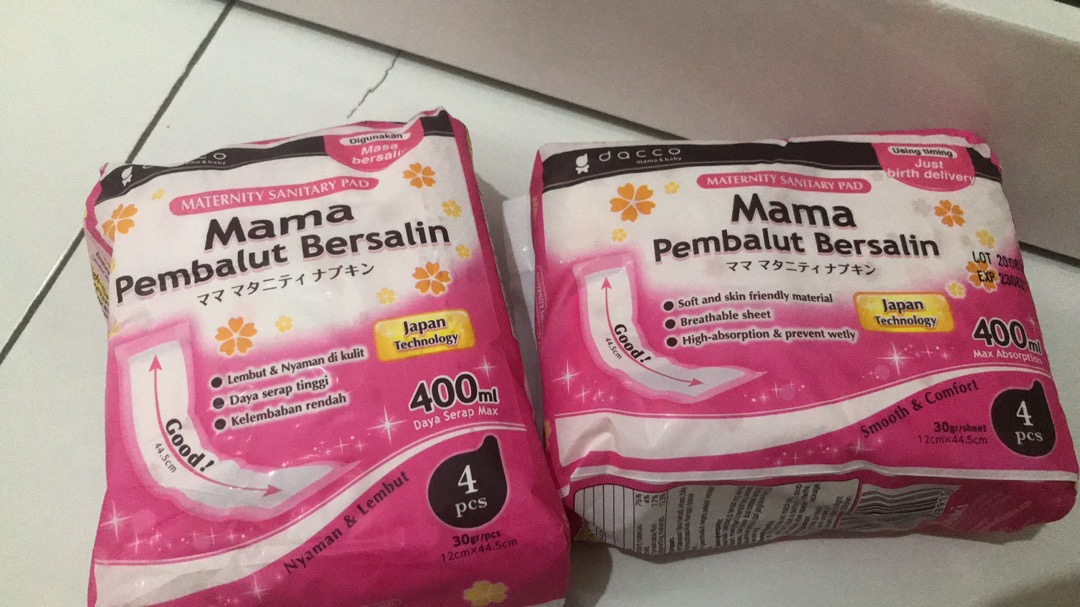 Dacco Mama Pembalut Bersalin / Nifas / Melahirkan Isi 4pcs Mamapad