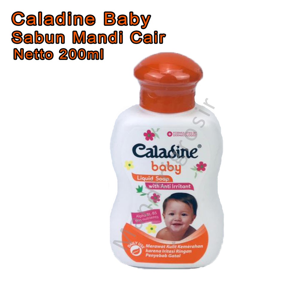 Sabun mandi cair * Caladine baby * Liquid Soap with anti irritant * Botol