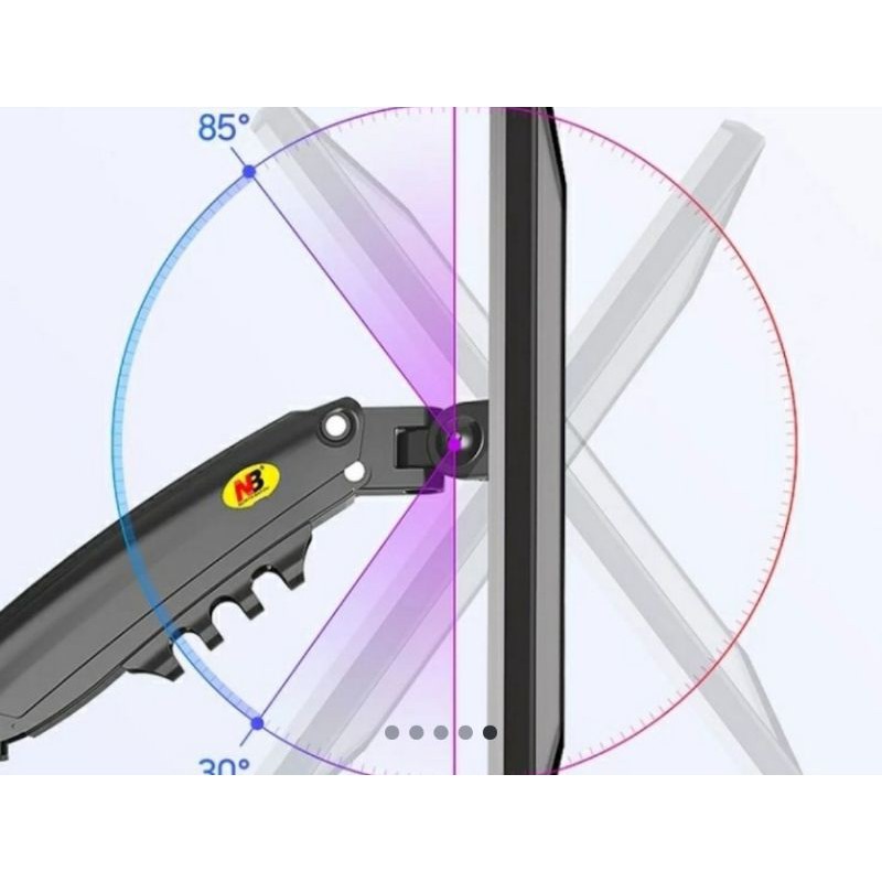 Bracket Braket Breket  Monitor Meja 17&quot;-30&quot; NB H80 Gasspring