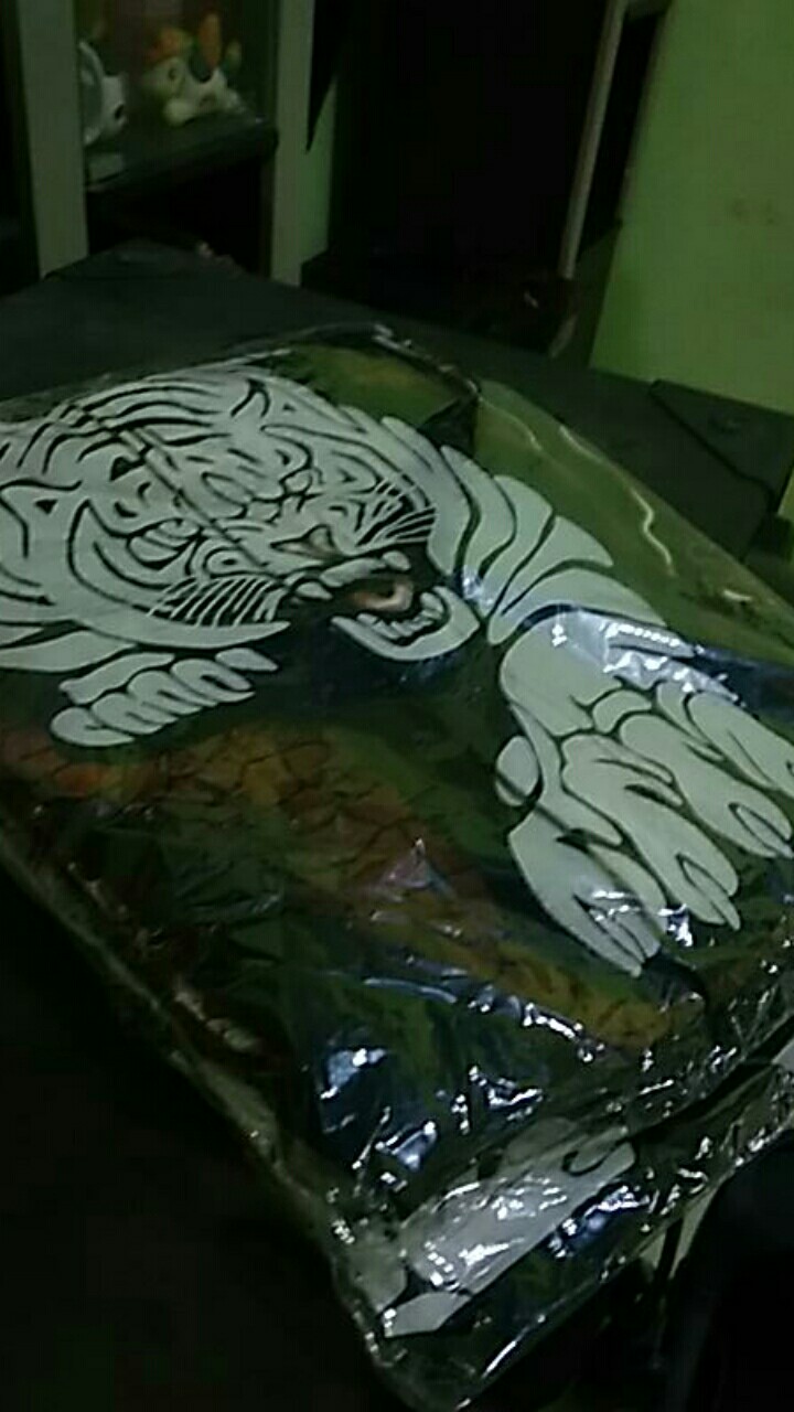 Setelan Clana Sarung Dan Baju Koko Batik Solo Motip Macan Putih Lengan Panjang,pendek