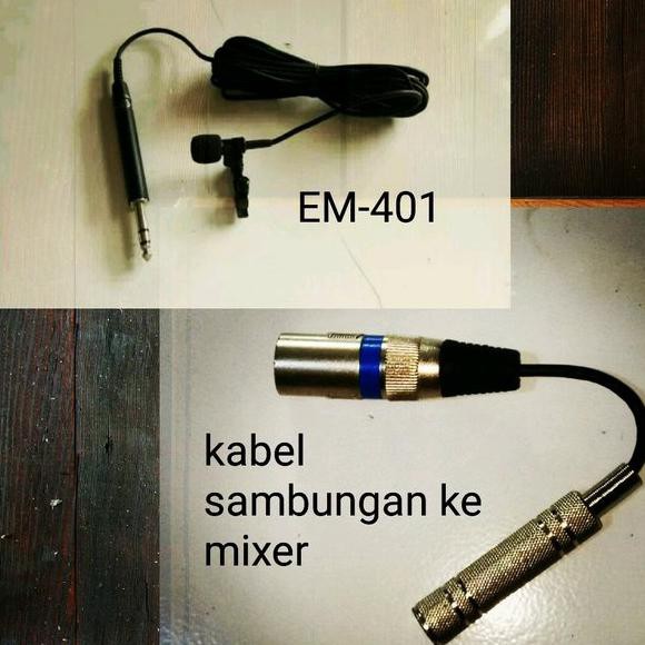 Mic Imam Super Sensitif Tipe Em-401 With Kabel Sambungan
