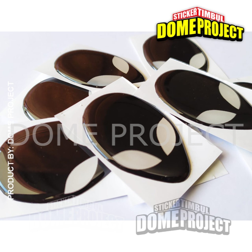 STIKER MOTOR ALIENWARE HEAD STIKER RESIN TIMBUL AKSESORIES PC GAMING STIKER RESIN LENTUR