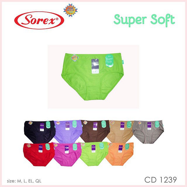 babybear CELANA DALAM SOREX 1239 WANITA Day Fashion CD Undies Celana Dalam Wanita Polos