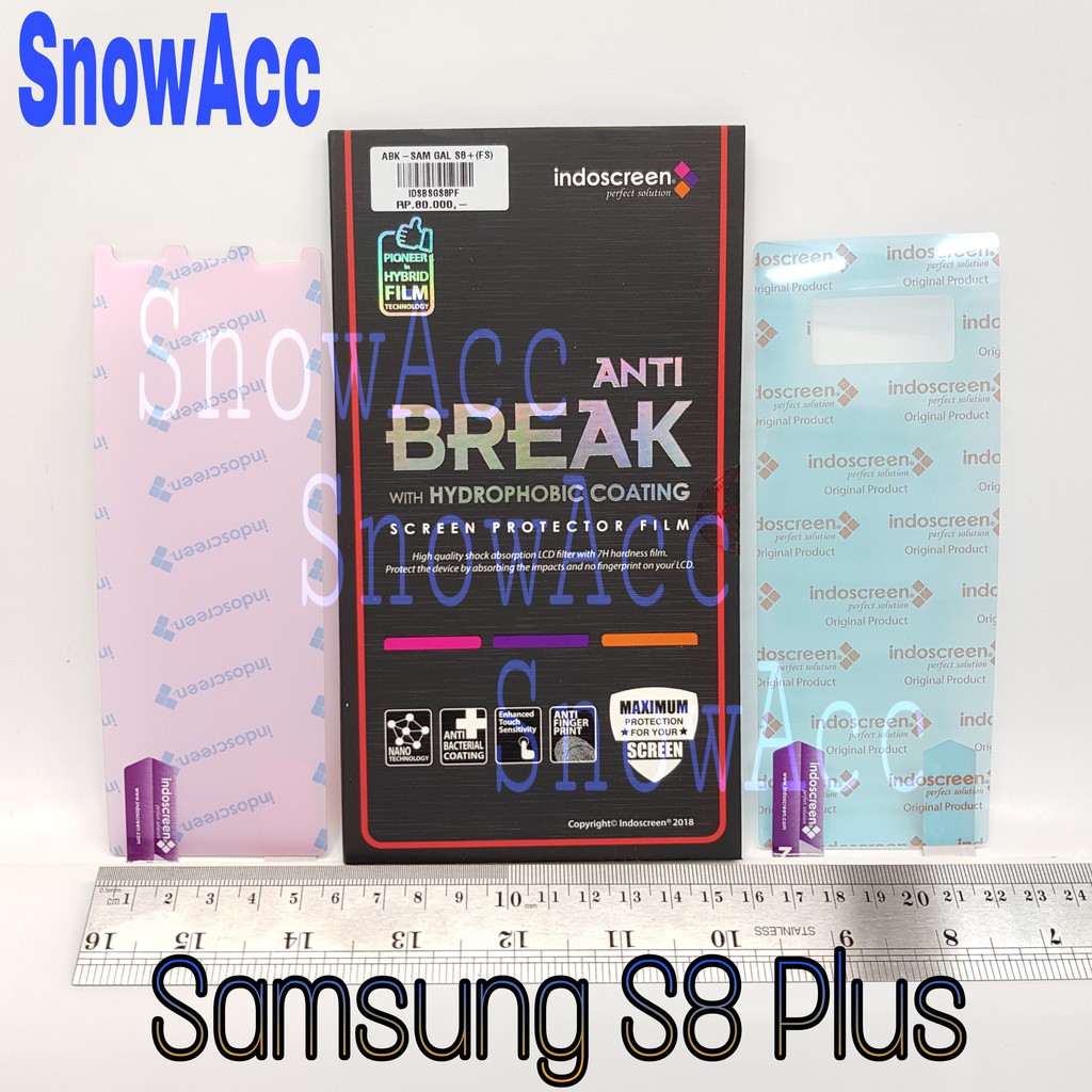 Anti Gores indoscreen Anti Break Samsung Galaxy S8 Plus S8+