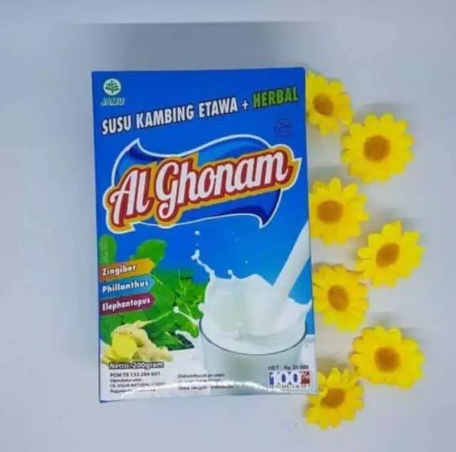 Susu Kambing Etawa AL GHONAM 200gr ORIGINAL Plus Herbal Meningkat Kecerdasan Otak Anak Lebih Sehat