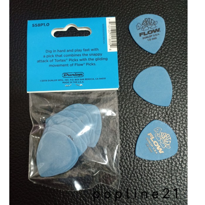 Pick Dunlop Tortex FLOW 558P1.0 / Klaber Tortex FLOW 1.0