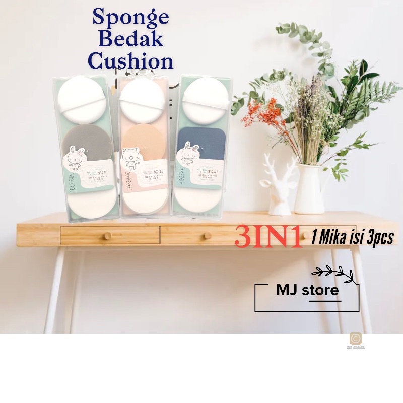 SPONGE BEDAK CUSHION MIKA 3IN1