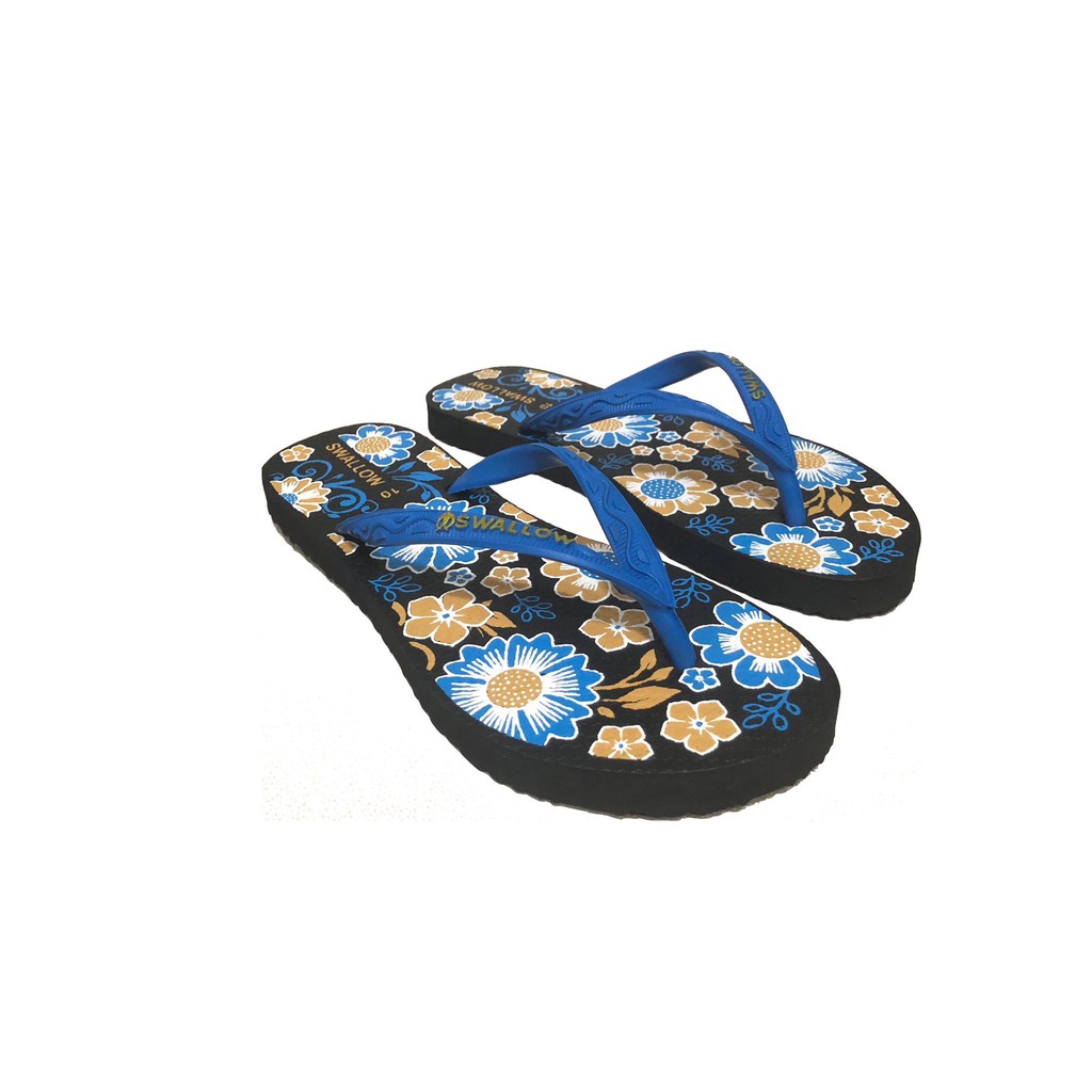 89stories - GROSIR SANDAL ISI 6 Sendal Jepit Swallow Nice Floral (Per 6 Pcs)