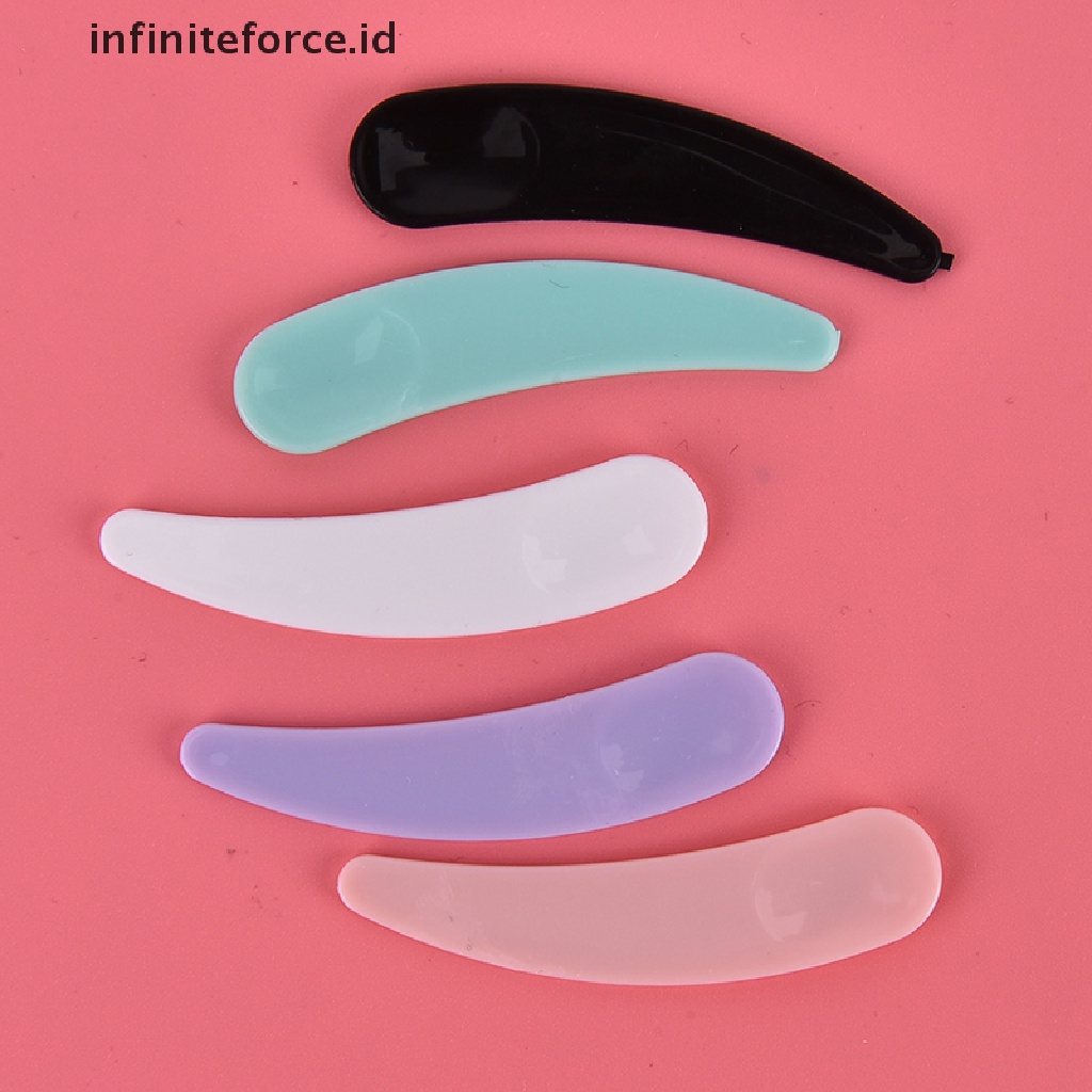 Infiniteforce.id 30Pcs / Set Sendok Spatula Masker Sekali Pakai Bahan Plastik Untuk Makeup / Kosmetik Wanita