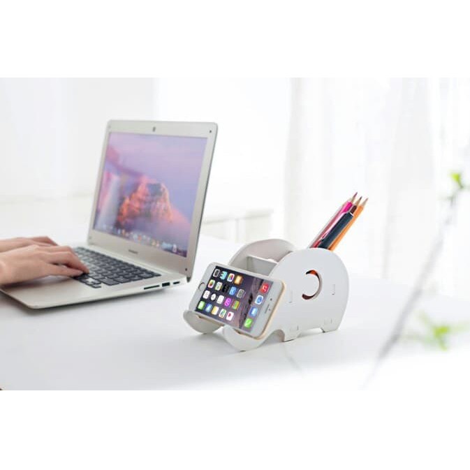 

Elephant Stationary Holder / Kotak Pensil Penyangga Hp Gajah