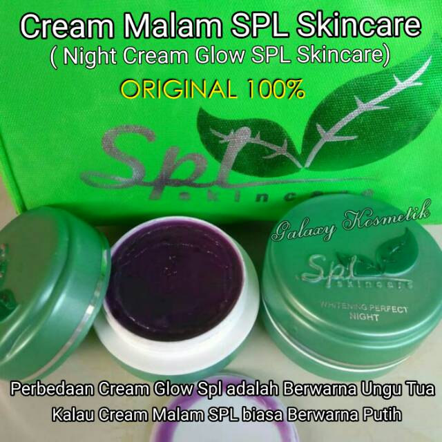 Spl Skincare Cream Malam Glow Glowing Spl Skincare Original 100 Ecer Satuan Shopee Indonesia