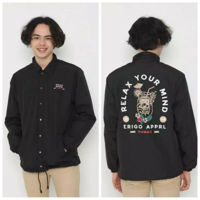 Jaket Erigo Coach // Jaket Pria Erigo // Sweater jacket bandung // Jaket Erigo Apparell // Coach Jak