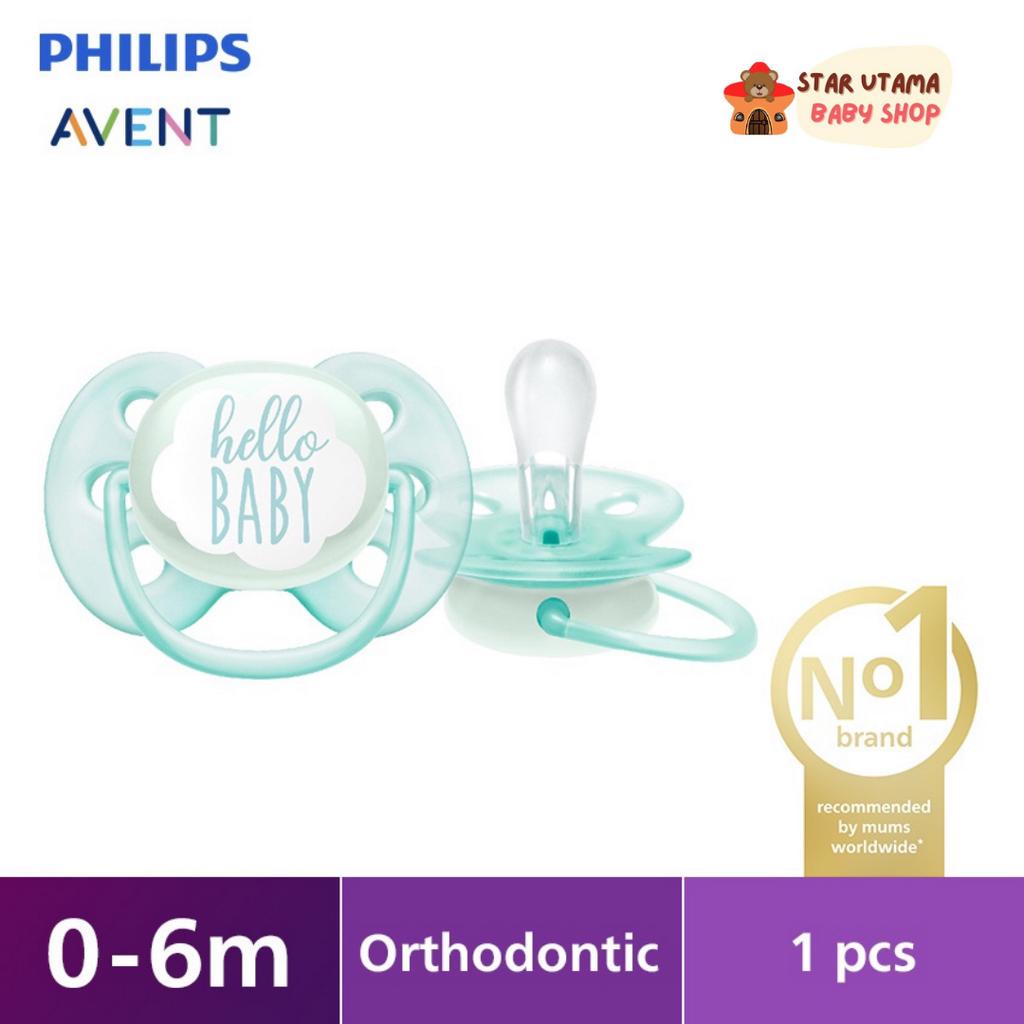 Philips Avent Soother Soft Boy 0-6m SCF522/01 Empeng Dot Bayi