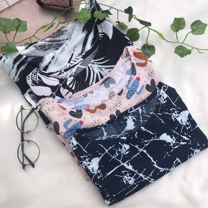 DAILY ONE SET / ONE SET RAYON / PIYAMA RAYON / KAOS RAYON / DAILY SET / BAJU RAYON