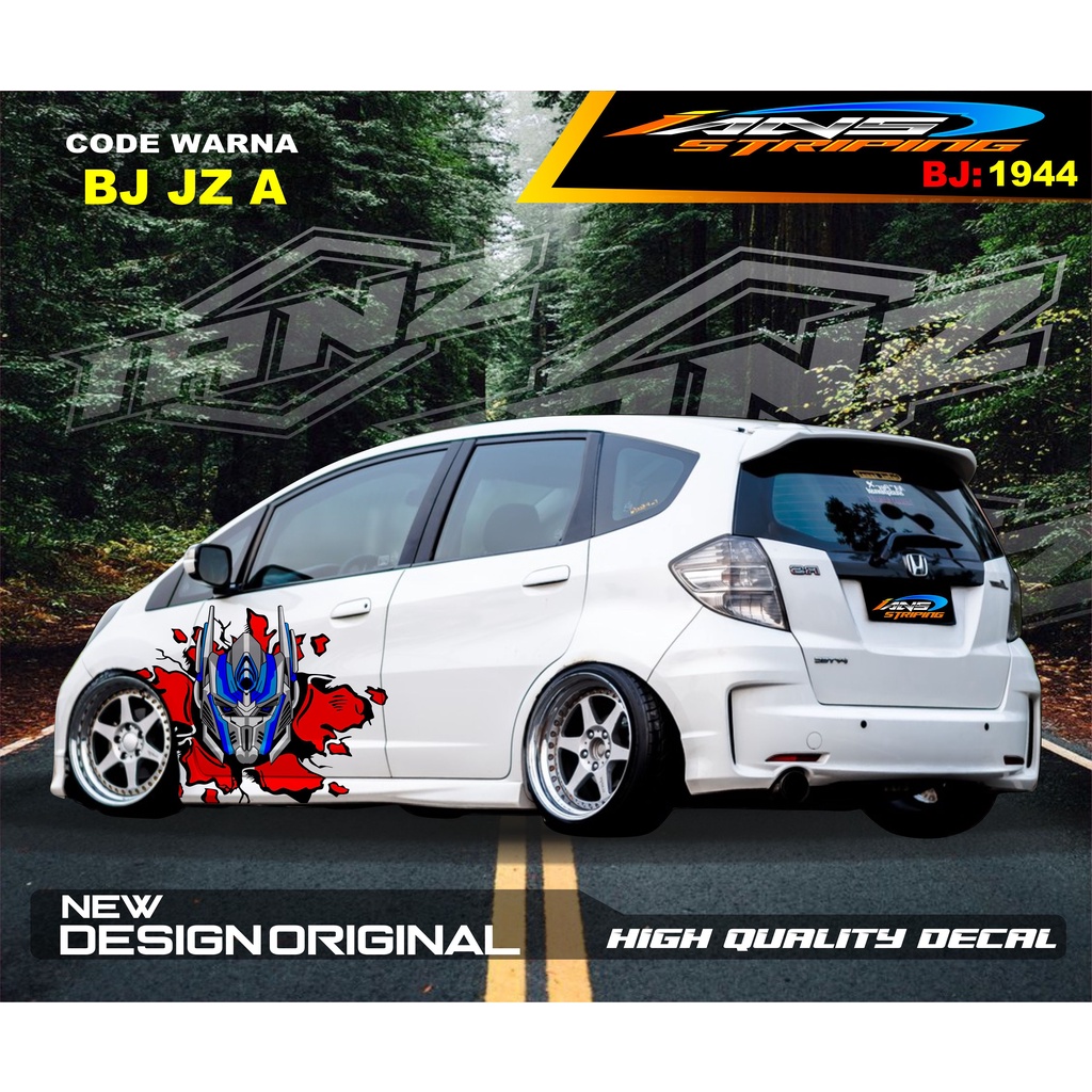 STICKER  MOBIL HONDA BRIO / STICKER BODY SAMPING MOBIL JAZZ / DECAL STIKER MOBIL AGYA AYLA / STIKER MOBIL TERBARU