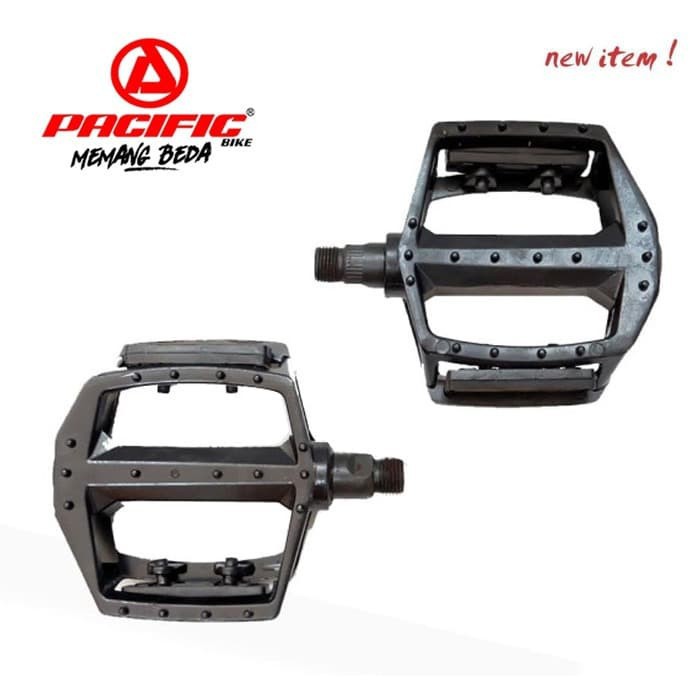 PEDAL ALLOY PREMIUM Pacific Sepeda Lipat, MTB, BMX, Fixie, Universal