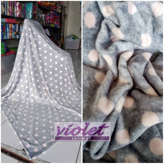 Selimut lembut tebal motif