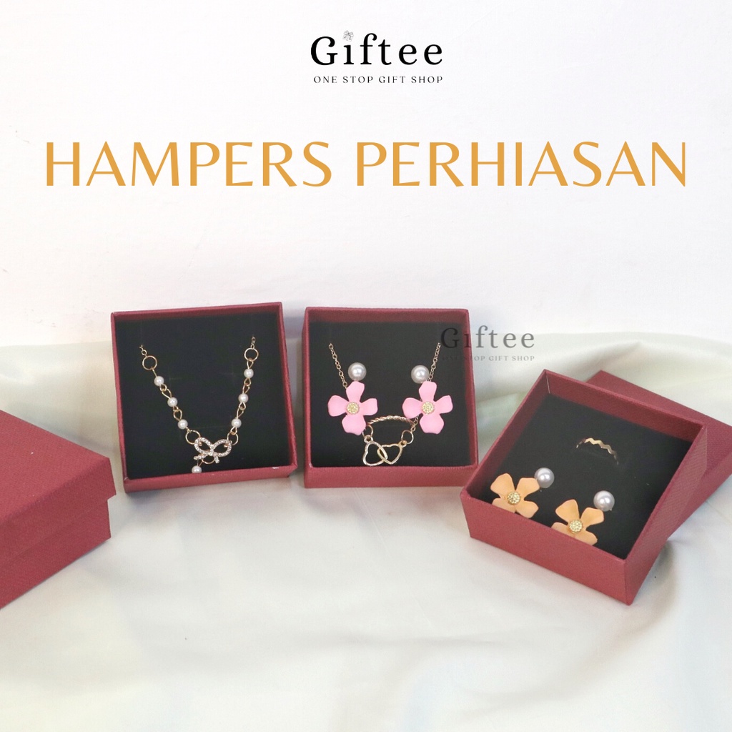 

HAMPERS PERHIASAN SET AKSESORIS JEWELRY ACCESSORIES GIFT BOX KALUNG CINCIN ANTING GELANG RING NECKLACE HIASAN HADIAH KADO TEMAN PACAR WANITA CEWEK ANNIVERSARY ULTAH ULANG TAHUN BIRTHDAY WISUDA GRADUATION SIDANG SEMPRO SOUVENIR MURAH VALENTINE