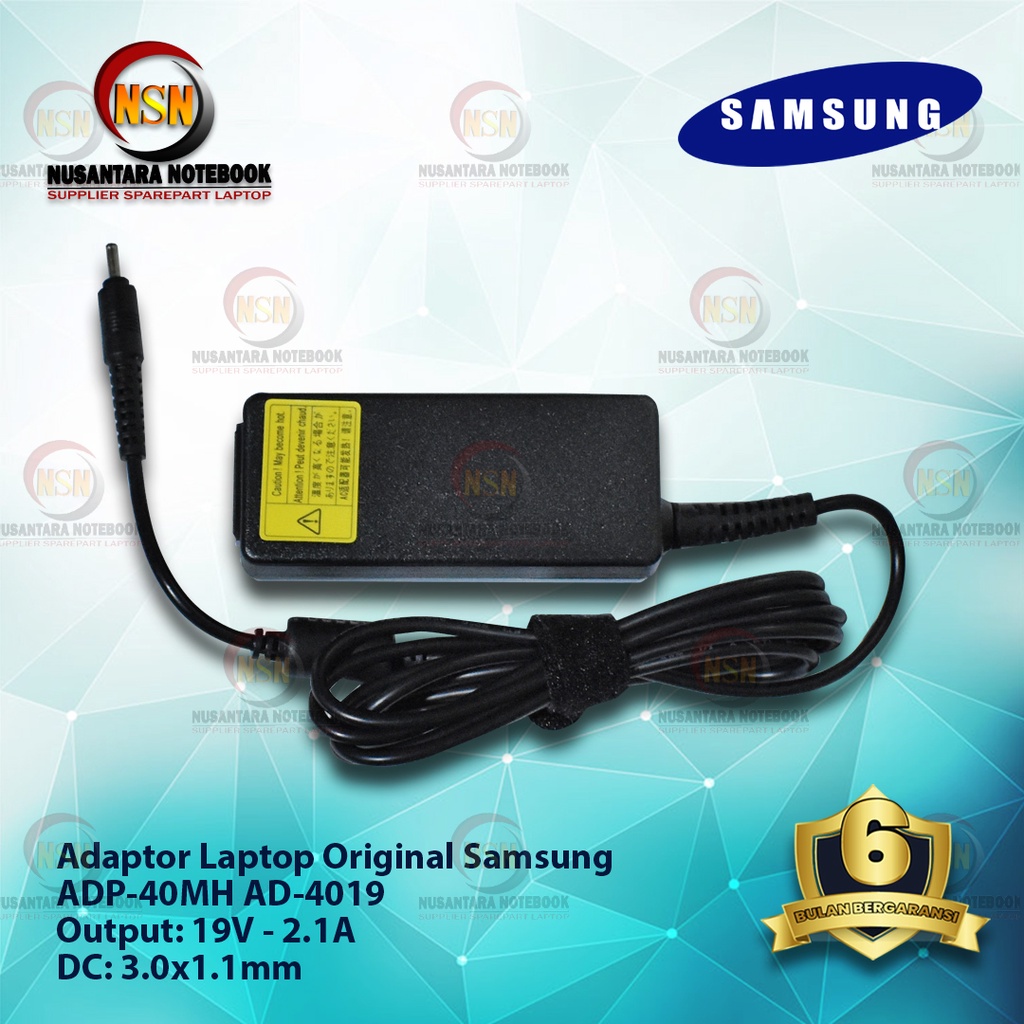 Adaptor Original Samsung 19V 2.1A DC 3.0x1.1mm ADP-40MH AD-4019