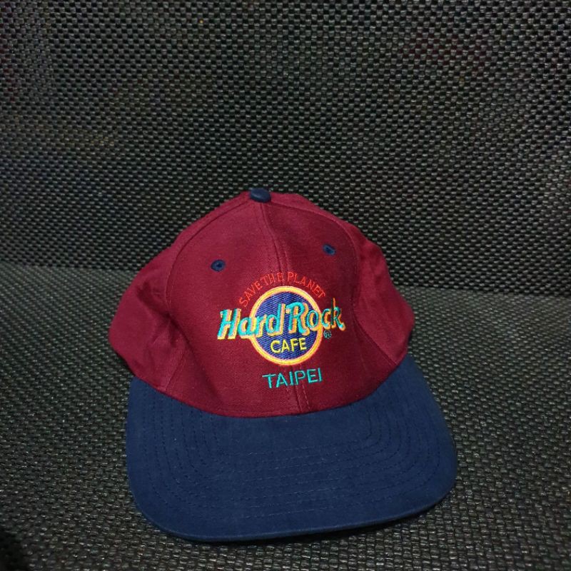 Topi Snapback Five Panel Adjustable Hat Hard Rock Cafe Taipei
