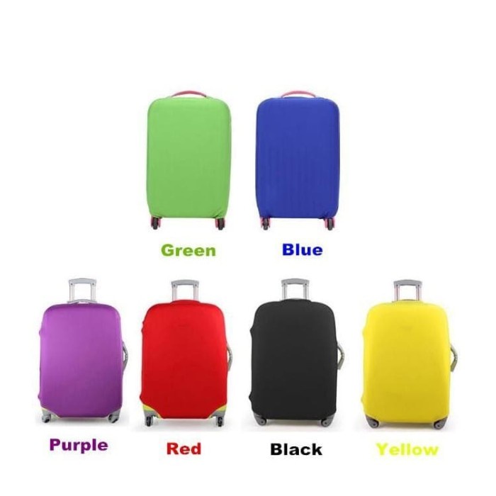 Pelindung Koper Kain Polos Elastis - Elastic Luggage Cover Size S