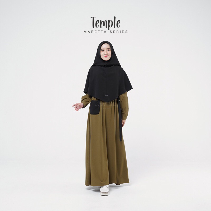 Set Gamis-Khimar Syari | Maretta series-Temple | Jamise Syari