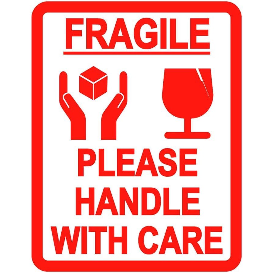 

Stiker Fragile bhn stiker hvs uk.10x5cm isi 100pc