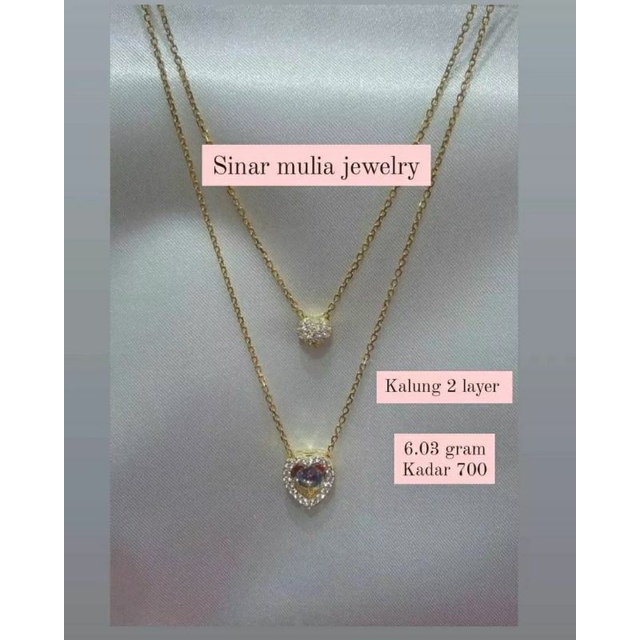 KALUNG REGAL VARIASI 2 LAYER DEWASA EMAS ASLI