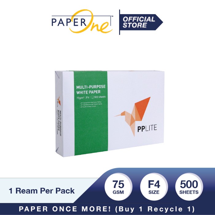 

(BISA COD) PP Lite Kertas Fotocopy F4 75gr - 1 Ream (500 lembar)