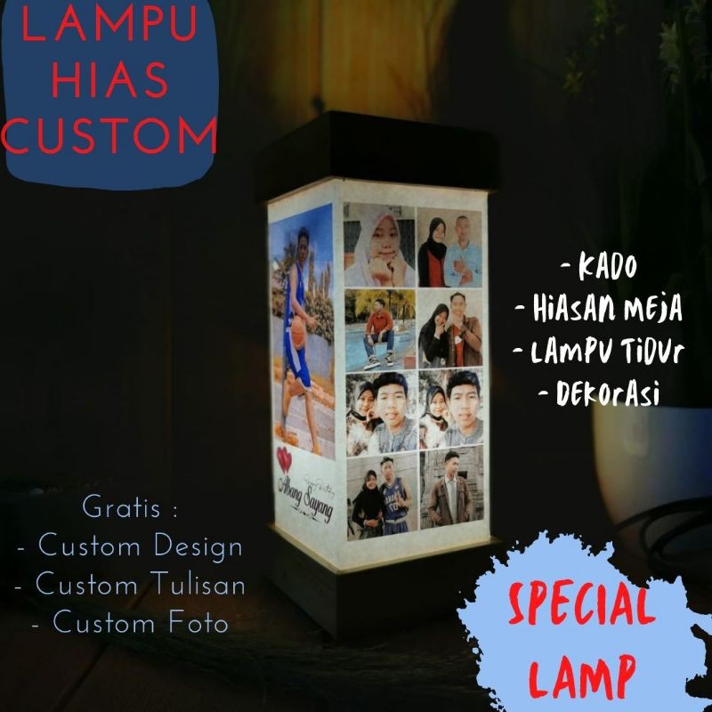 [SPECIAL LAMP] Kolase Lampu Foto Custom Wedding Foto Light