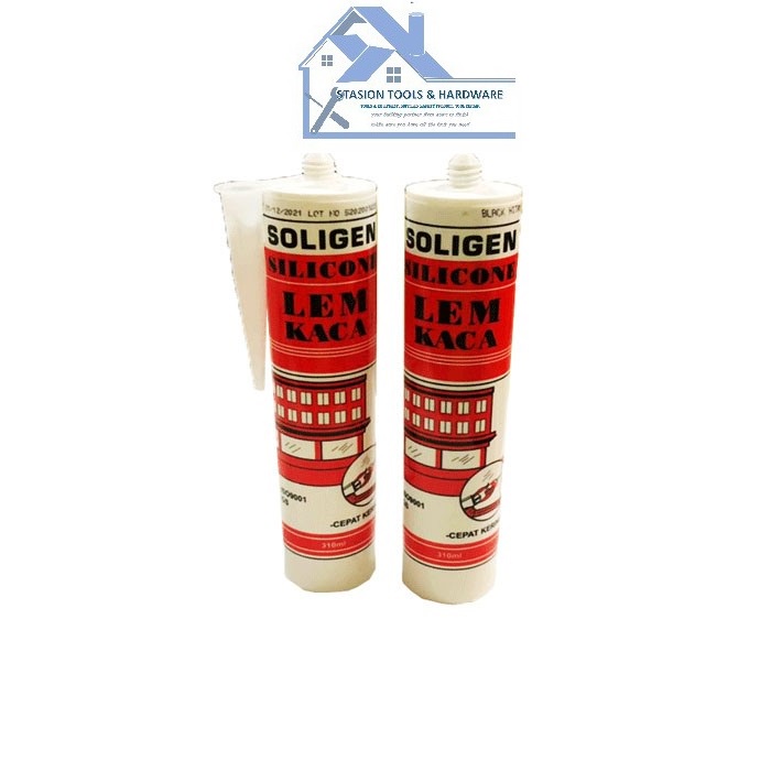 Lem Sealant Botol 310 Ml SOLIGEN Varian Warna - Sealant Kaca