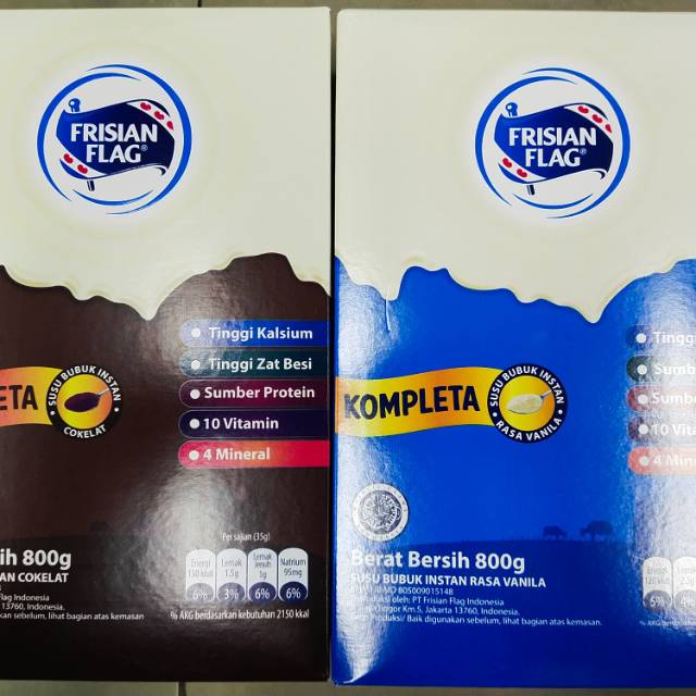 

Frisian Flag Bendera kompleta Vanila Coklat 800gr