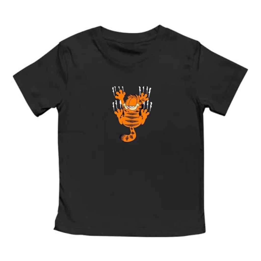 KAOS BAJU ANAK KUCING GARFIELD KUCING OREN KARTUN