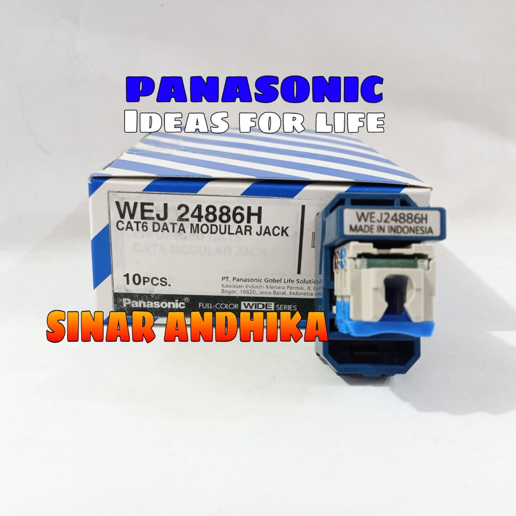 MODUL / JACK DATA CAT 6 GRAY PANASONIC WEJ 24886H