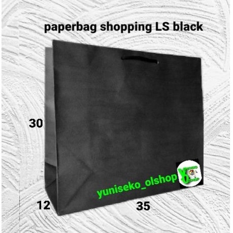 

Paperbag shopping LS black (35x12x30)