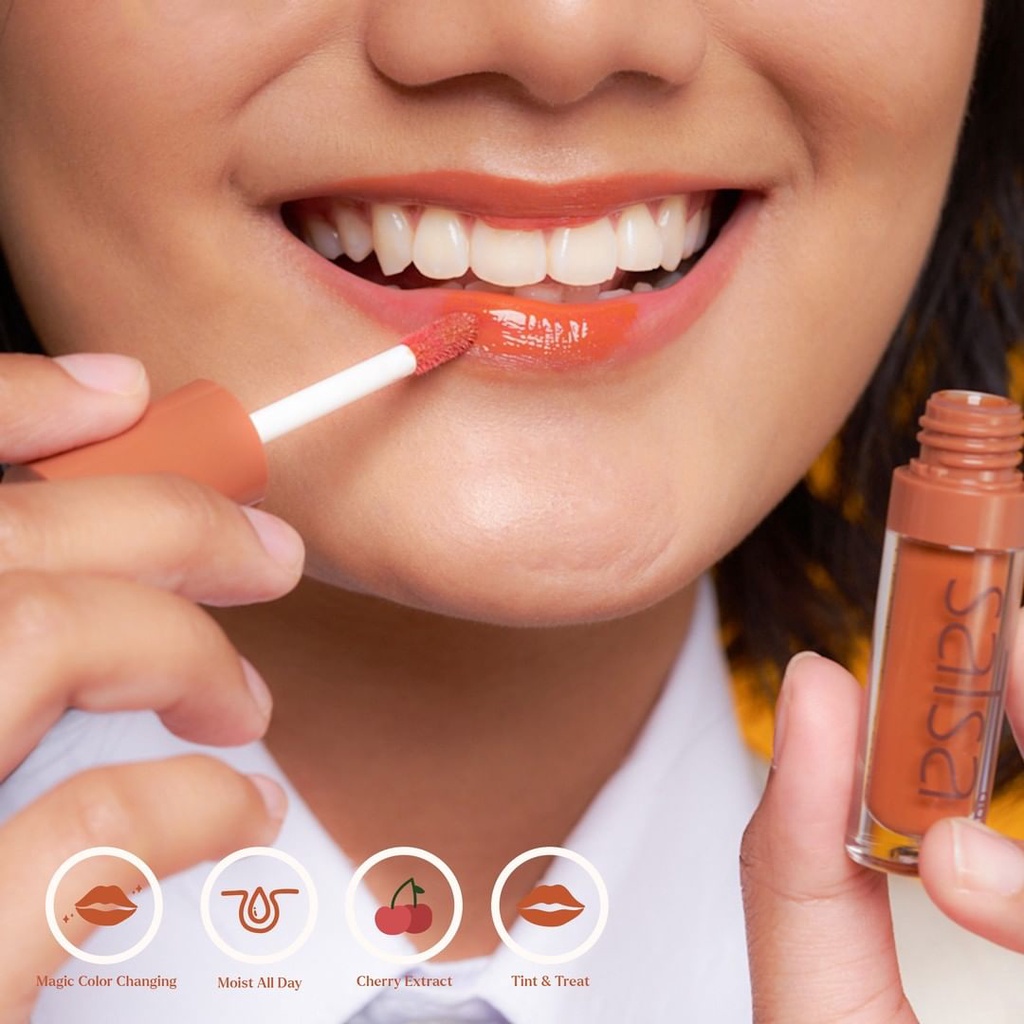 * NCC * Salsa Lip Glow Serum Coral Nude Twilight Health And Moisture Lip Serum Lipstik Pewarna Bibir