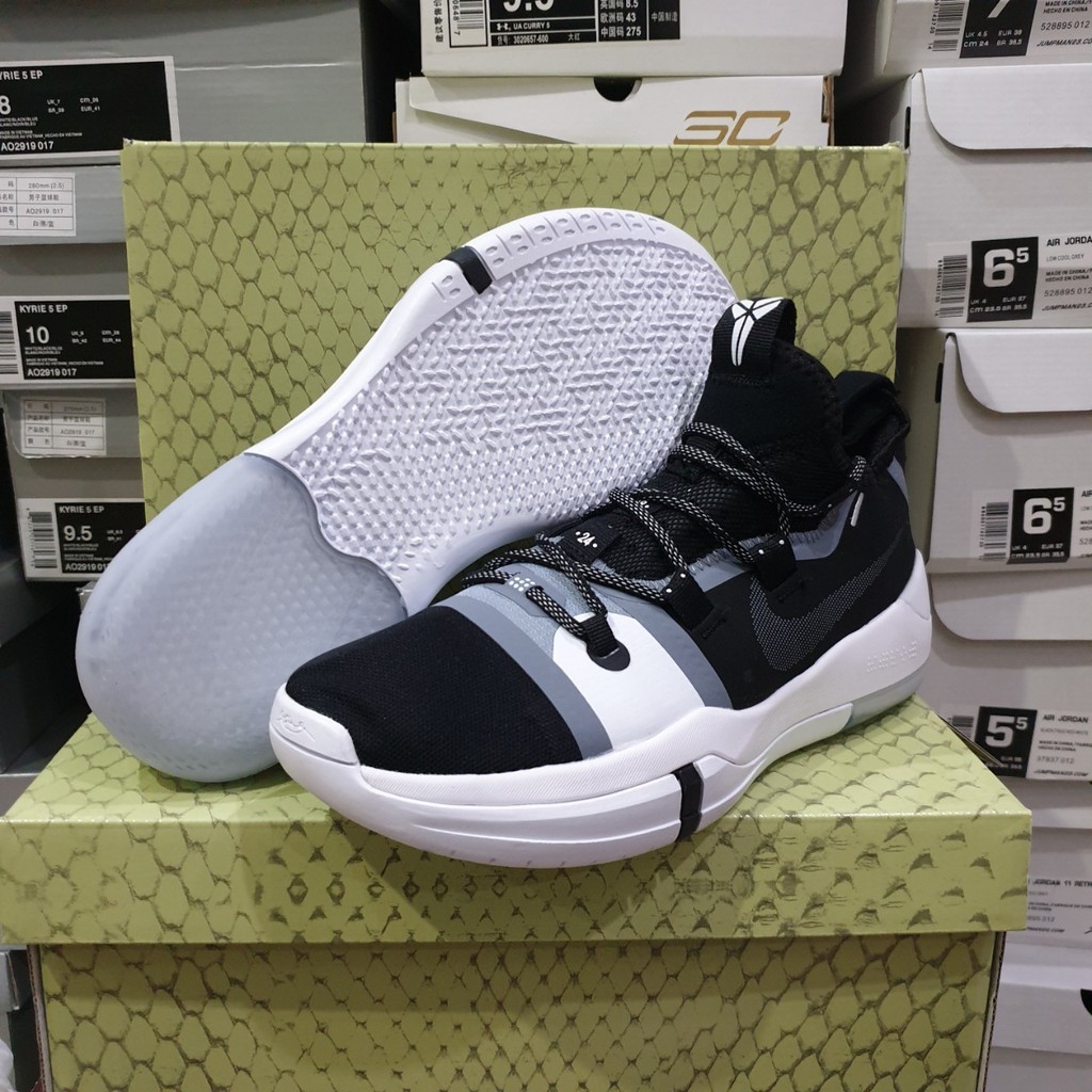 (FREE TALI SEPATU PENGGANTI) SEPATU BASKET KOBE AD EXODUS PANDA BLACK WHITE