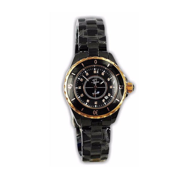 Teiwe Swiss TW2909G-LB ceramic black - Jam Tangan Unisex - Ceramic