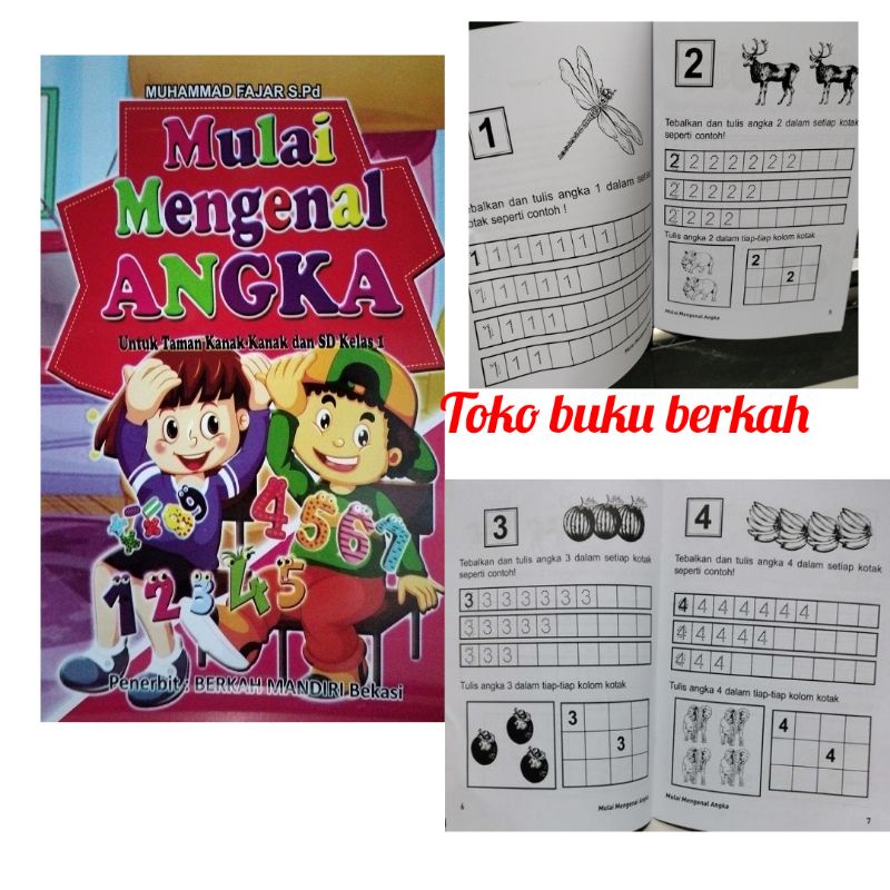 buku mengenal abjad dan angka paket 2 buku (15x24cm)